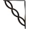 Ekena Millwork Loera Wrought Iron Bracket, (Single center brace), Antiqued Pale Gold 1 1/2"W x 7 1/2"D x 10"H BKTM01X07X10SLOAPG - alternate 2